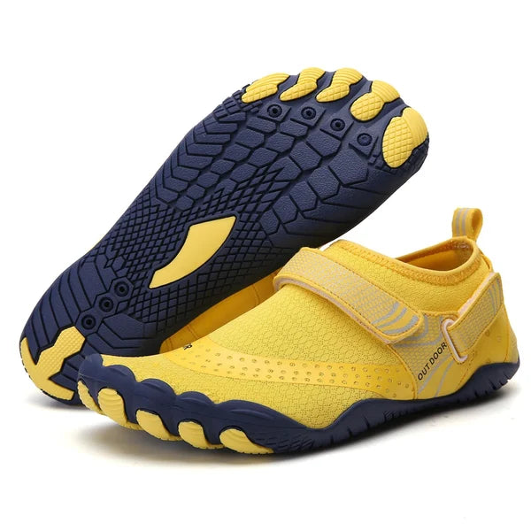 Lichte Barefoot Waterschoenen Dames en Heren met Antislip Zool Geel