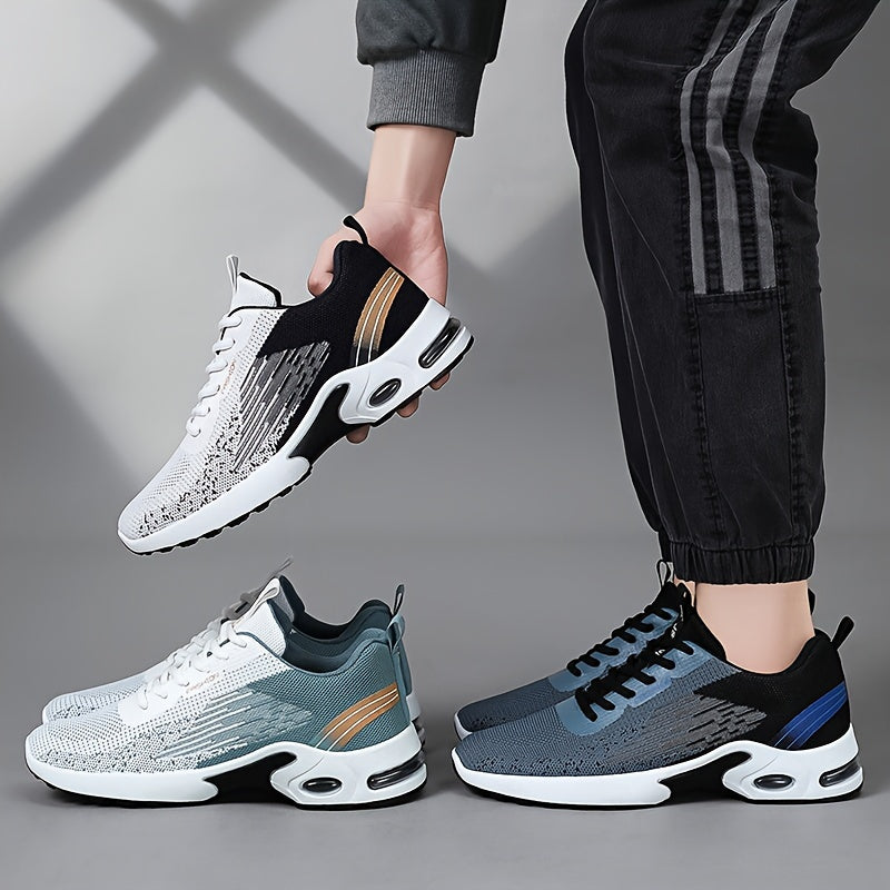 Heren Sportieve Sneakers met Ademend Bovenwerk en Lage Zool