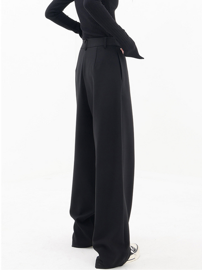 Dames Asymmetrische Broek met Wijde Pijpen