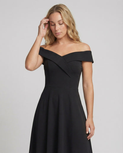 Dames Avondjurk Off-Shoulder met A-lijn en Lange Rok
