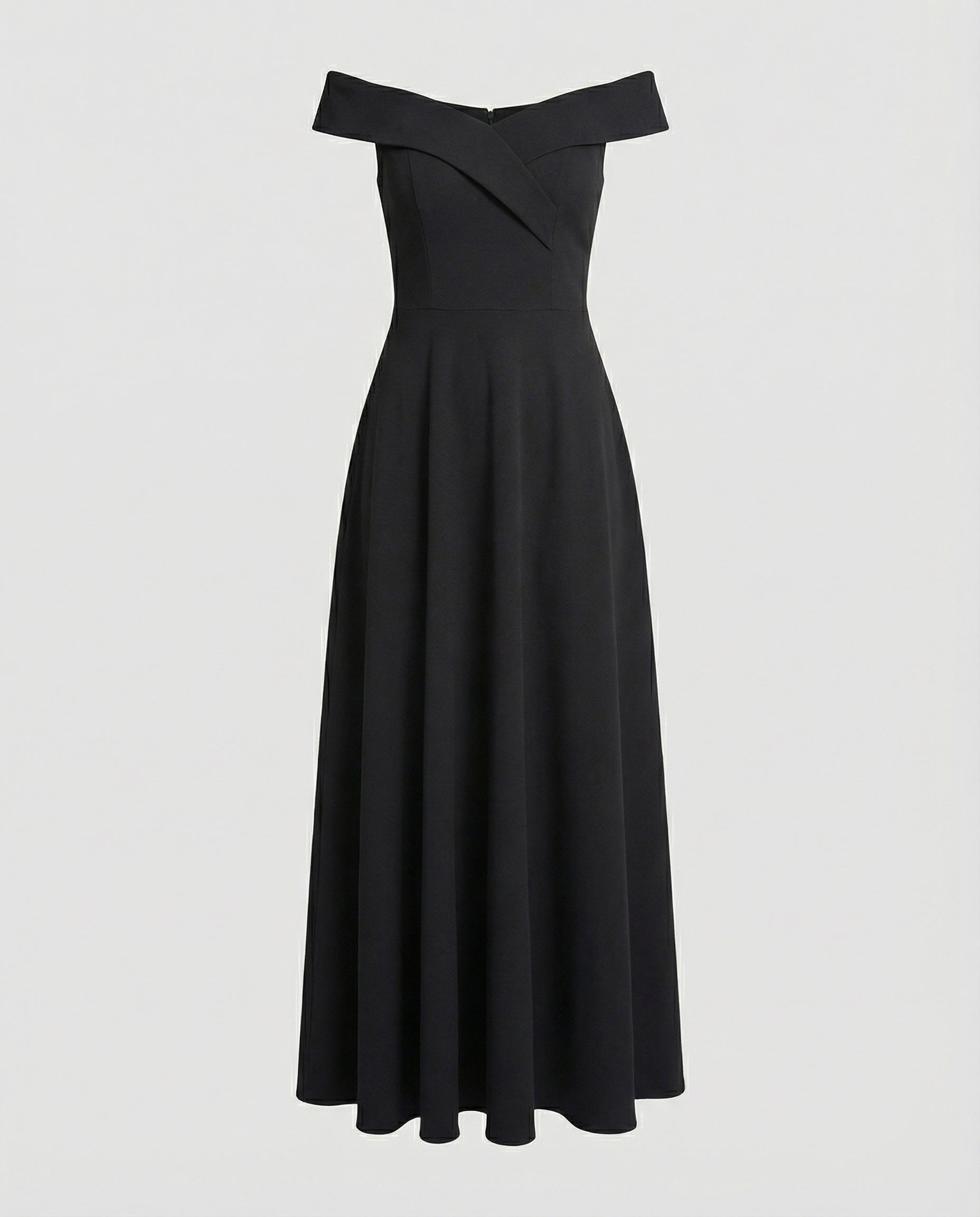 Dames Avondjurk Off-Shoulder met A-lijn en Lange Rok