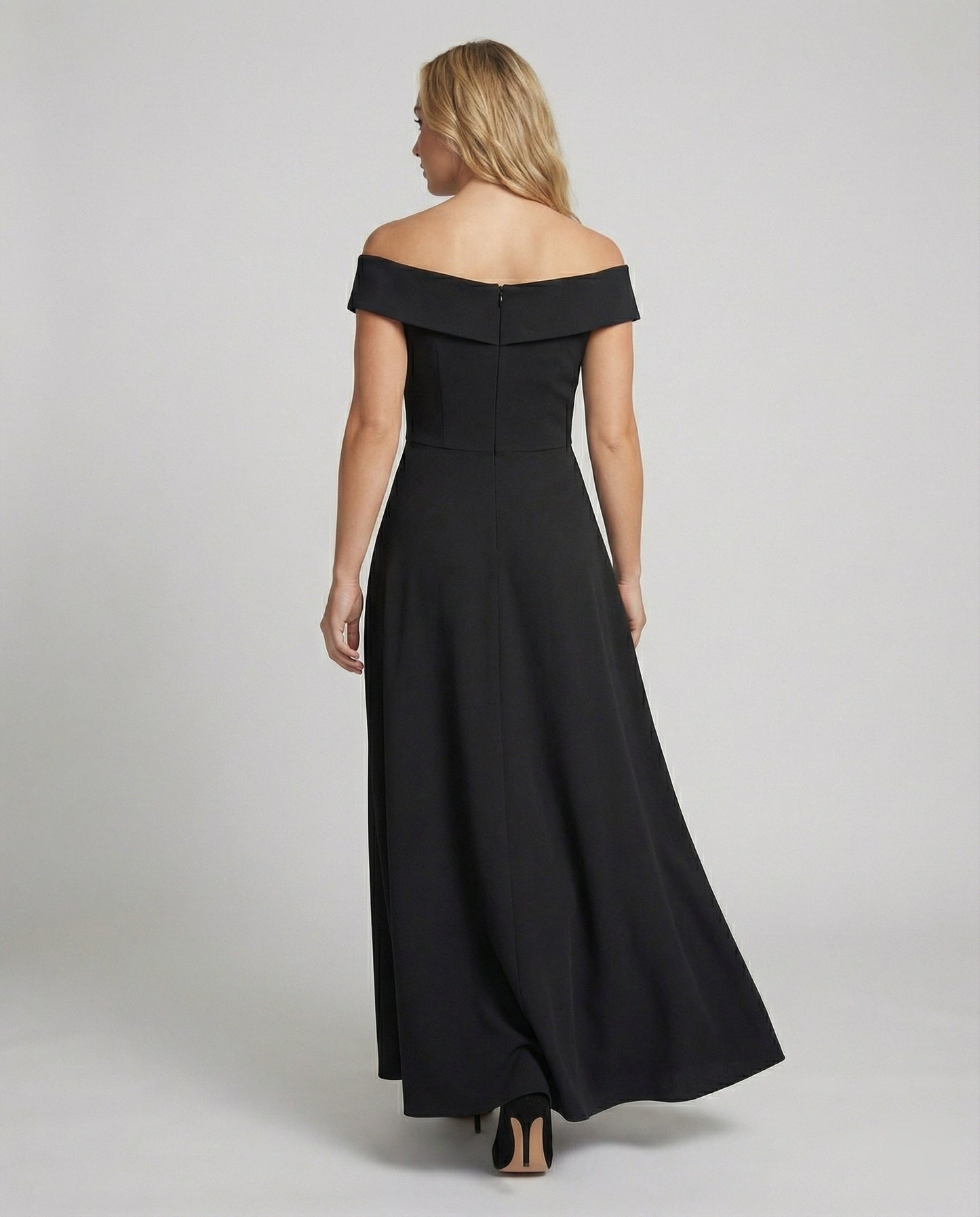 Dames Avondjurk Off-Shoulder met A-lijn en Lange Rok
