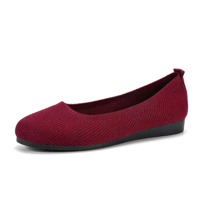 Dames Ballerina's met Ronde Neus en Platte Zool