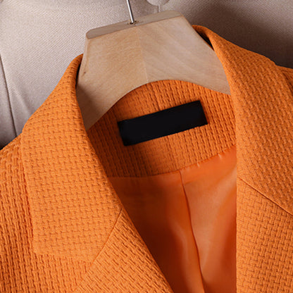 Dames Blazer Mouwloos met Dubbele Rij Knopen