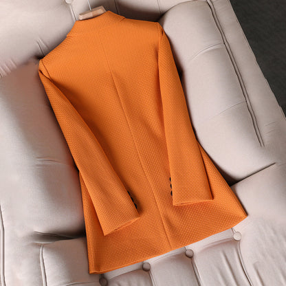 Dames Blazer Mouwloos met Dubbele Rij Knopen