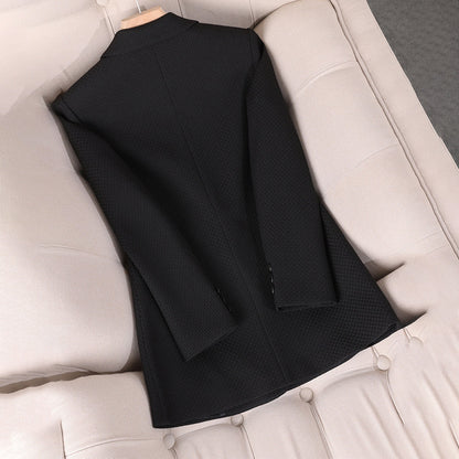 Dames Blazer Mouwloos met Dubbele Rij Knopen