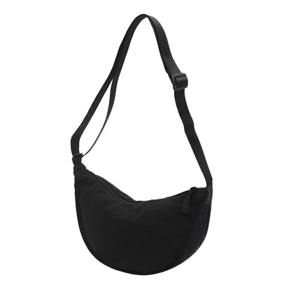 Dames Crossbody Tas Halve Maan Verstelbare Schouderriem