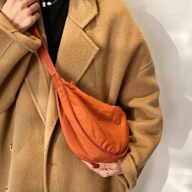 Dames Crossbody Tas Halve Maan Verstelbare Schouderriem