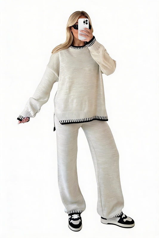 Dames Co-ord Set met Contrastbies