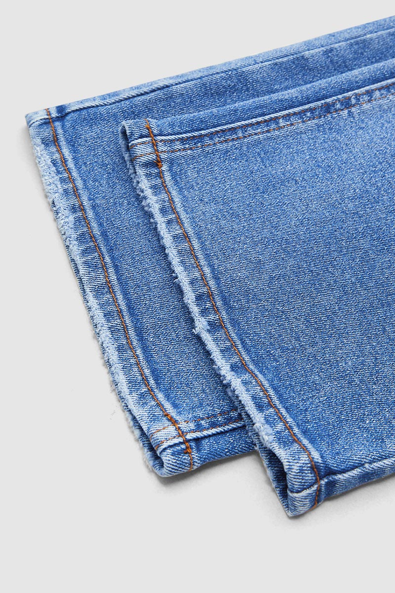 Dames Jeans met Lage Taille en Wide Leg