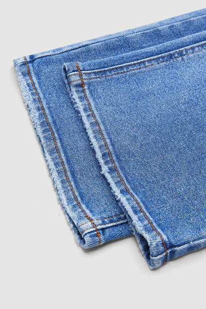 Dames Jeans met Lage Taille en Wide Leg