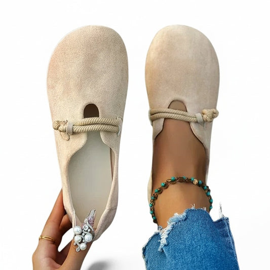 Dames Loafers met Touwdetail en Ronde Neus
