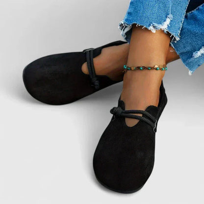 Dames Loafers met Touwdetail en Ronde Neus