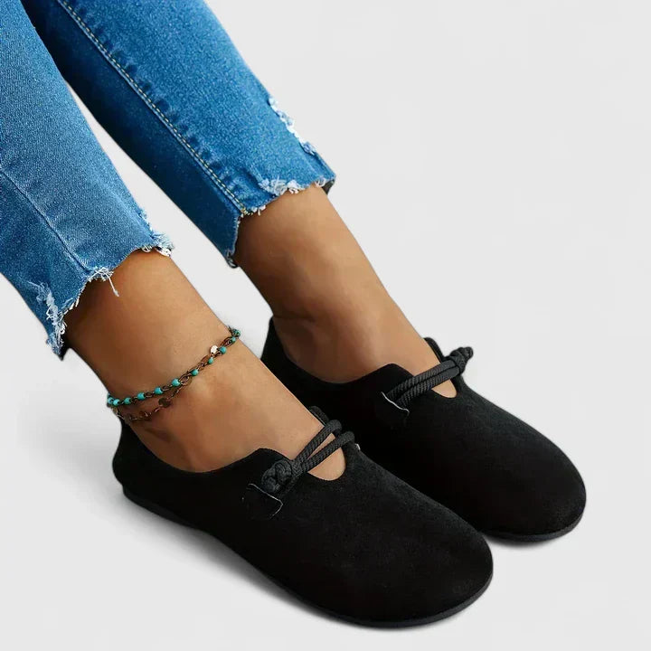 Dames Loafers met Touwdetail en Ronde Neus
