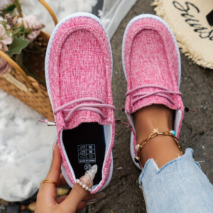 Dames Loafers met Vetersluiting en Witte Zool
