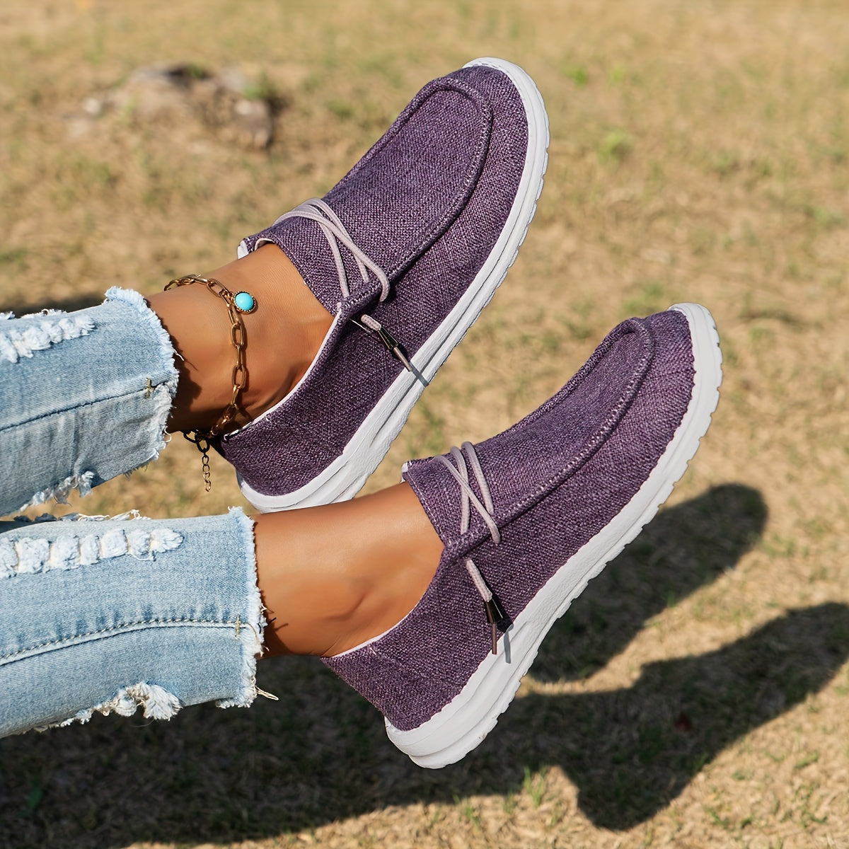 Dames Loafers met Vetersluiting en Witte Zool