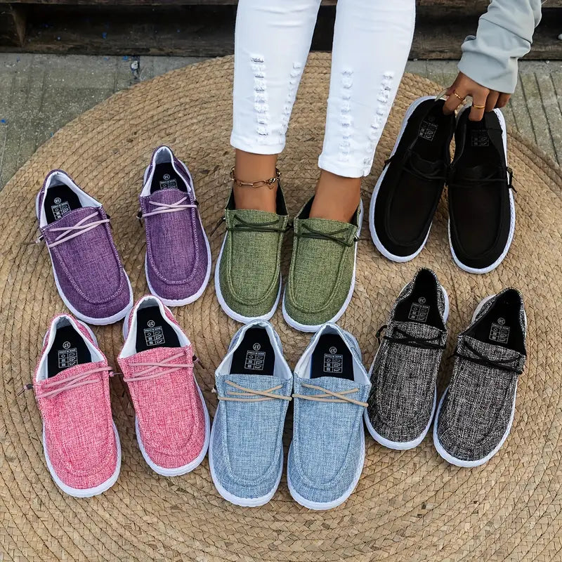 Dames Loafers met Vetersluiting en Witte Zool