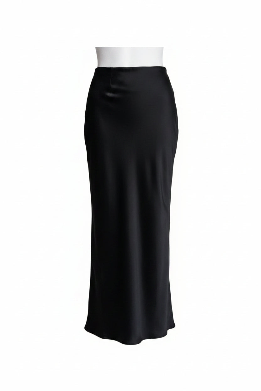 Dames Maxi Rok met Hoge Taille en Wijdvallende Snit