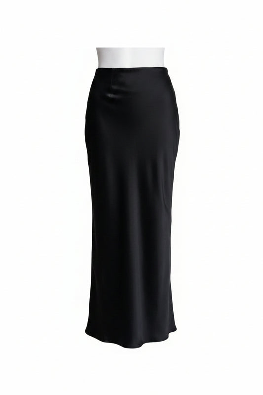 Dames Maxi Rok met Hoge Taille en Wijdvallende Snit