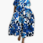 Blauw Floralprint