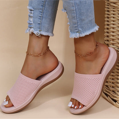 Dames Sandalen Ergonomisch Slip-on met Voetboogondersteuning Lichtroze