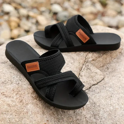 Dames Sandalen met Gekruiste Bandjes en Platte Zool