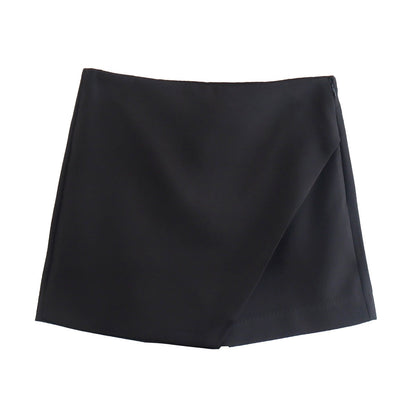 Dames Skort Korte Broek met Rok Look Zwart