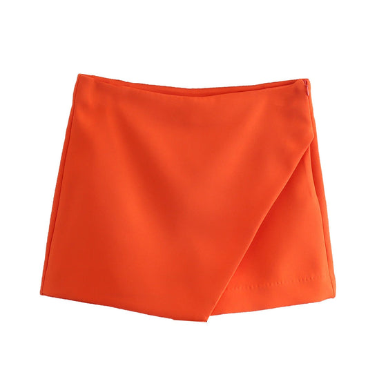 Dames Skort Korte Broek met Rok Look Oranje