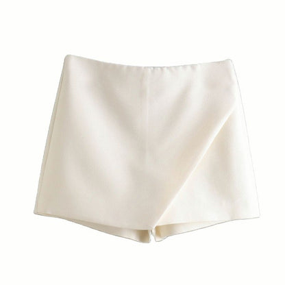 Dames Skort Korte Broek met Rok Look Wit
