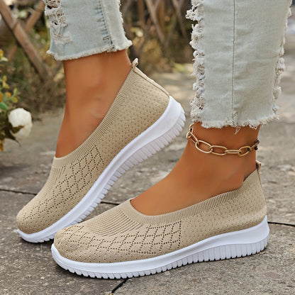 Dames Slip-on Sneakers met Ronde Neus en Instapmodel