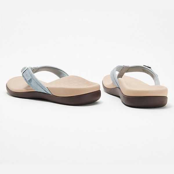 Dames Slippers met Teengreep en Gesp Ergonomische Zool