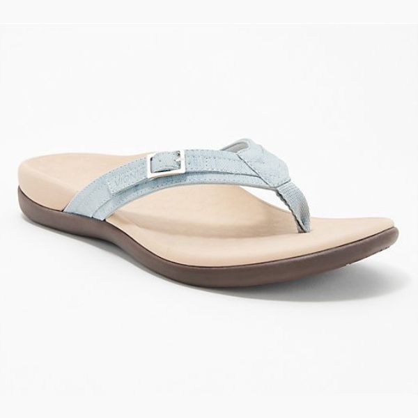 Dames Slippers met Teengreep en Gesp Ergonomische Zool
