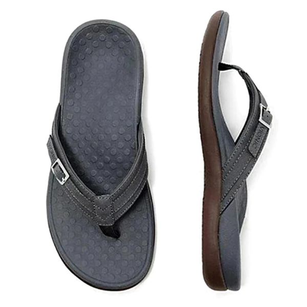 Dames Slippers met Teengreep en Gesp Ergonomische Zool