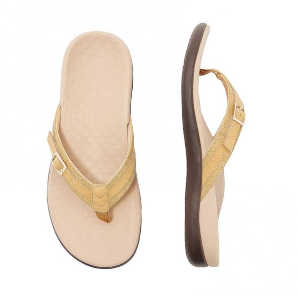 Dames Slippers met Teengreep en Gesp Ergonomische Zool