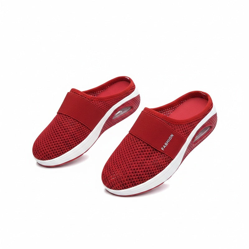 Dames Sneaker Slippers met Luchtzool en Elastische Band Regular Fit
