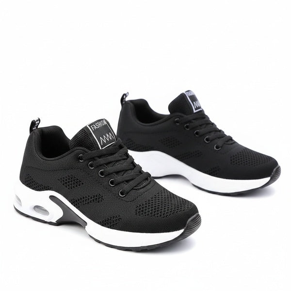 Dames Sneakers met Luchtzool en Vetersluiting