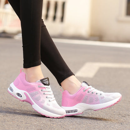 Dames Sneakers met Luchtzool en Vetersluiting