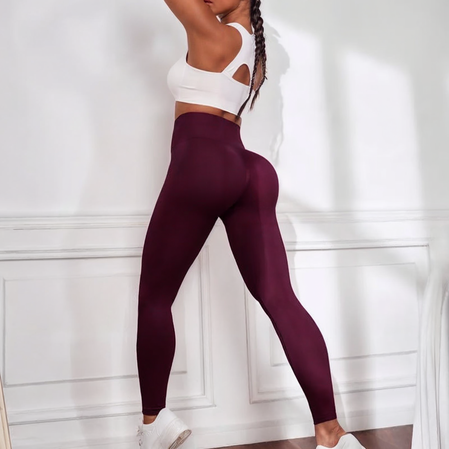 Dames Sport Legging Naadloos Push-Up met Hoge Taille