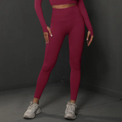 Dames Sport Legging Naadloos Push-Up met Hoge Taille