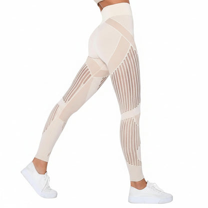 Dames Sport Leggings High Waist met Mesh Ventilatiezones