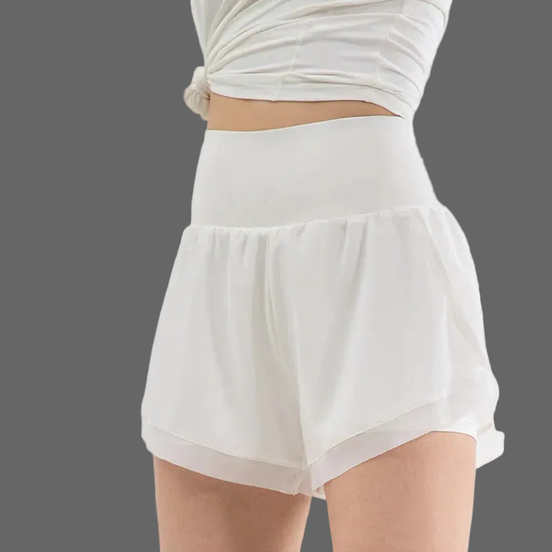 Dames Sportshorts High Waist met Design en Zijzakken