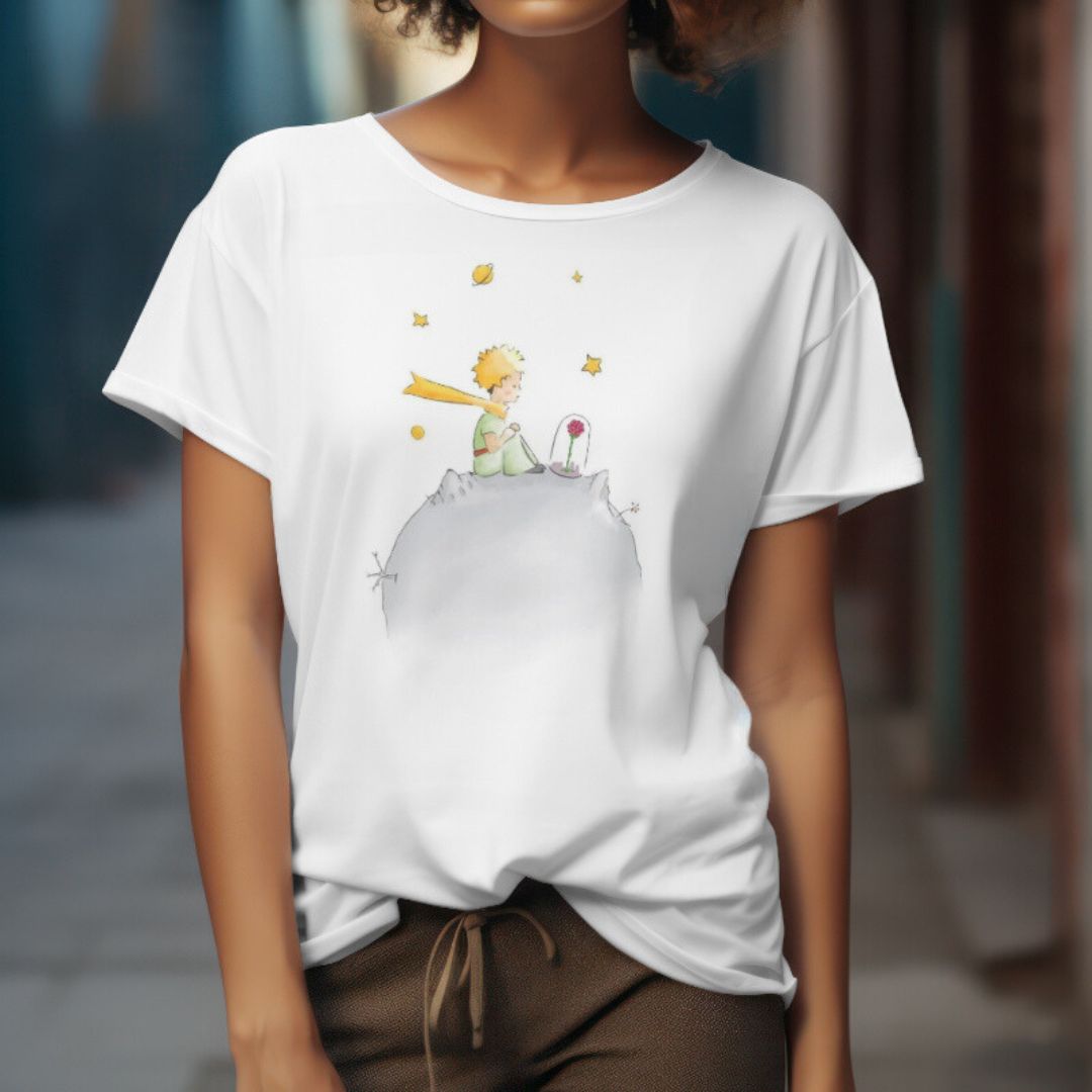 Dames T-shirt met De Kleine Prins Print