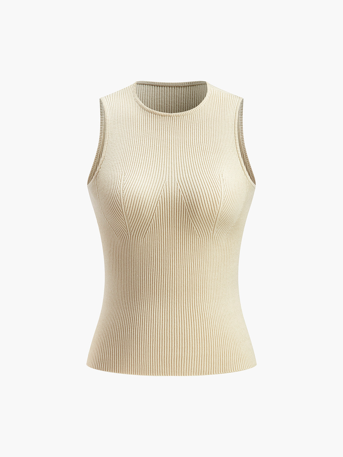 Dames Tank Top Mouwloos met Ronde Hals en Slim Fit