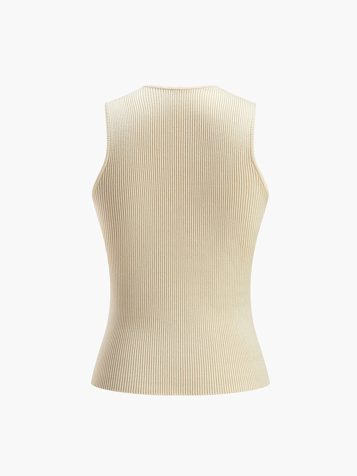 Dames Tank Top Mouwloos met Ronde Hals en Slim Fit