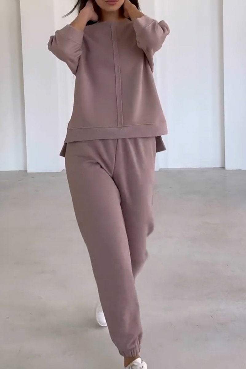 Dames Tweedelige Loungewear Set met Oversized Trui