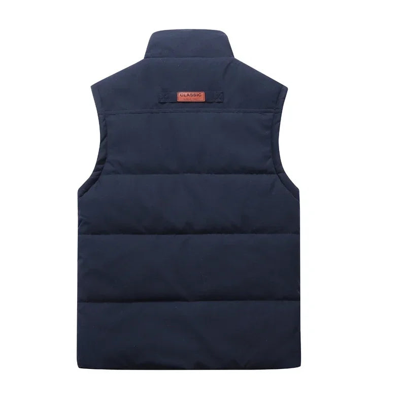 Heren Bodywarmer met Staande Kraag en Fleece Voering