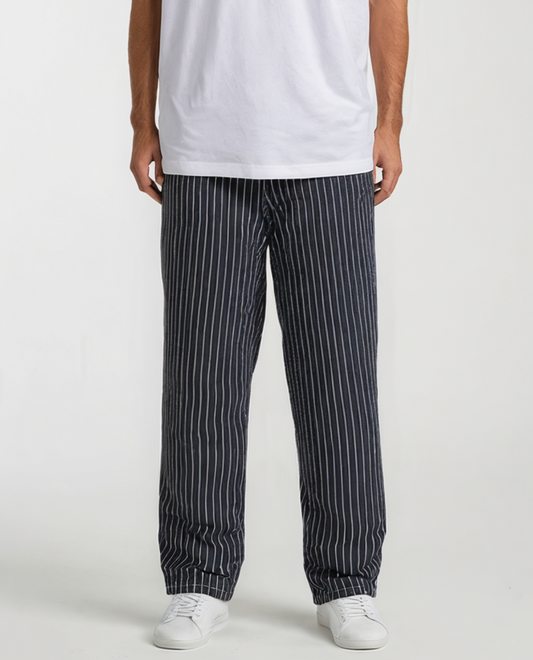 Heren Broek Loose Fit met Krijtstreep
