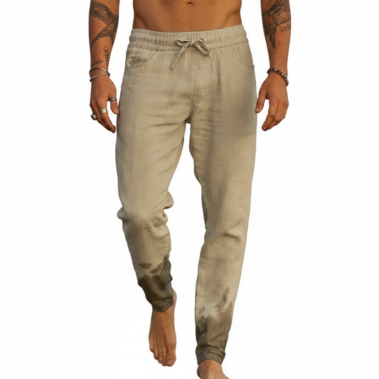 Heren Broek met Elastische Taille en Trekkoord