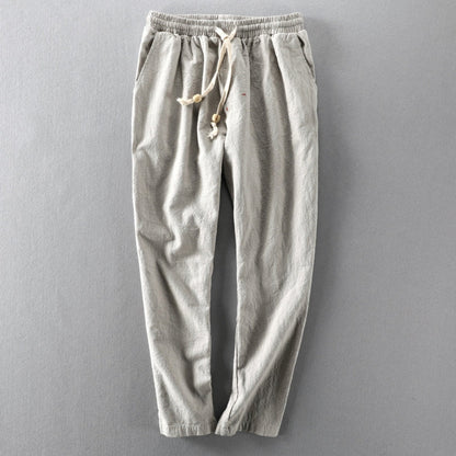Heren Broek met Elastische Taille en Trekkoord