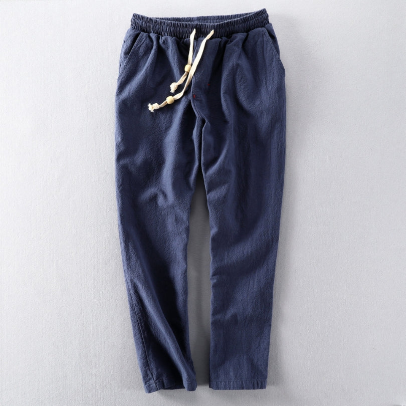 Heren Broek met Elastische Taille en Trekkoord